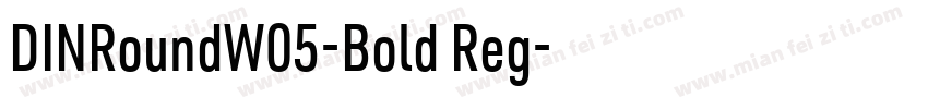 DINRoundW05-Bold Reg字体转换